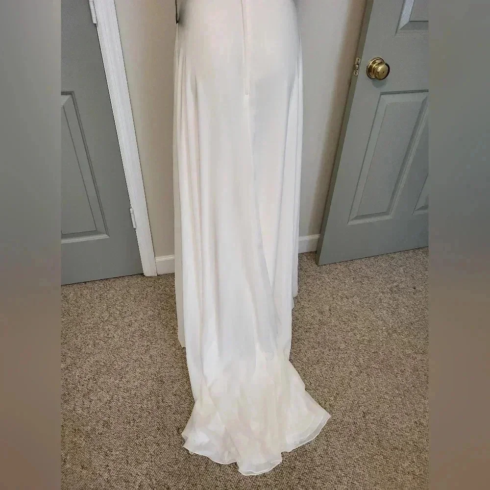 MOONLIGHT Bridal Gown Embroidered Lace and Beading Modern Fairytale Dress(6)NWT